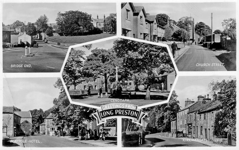 Views of Long Preston - 1951.JPG - Views of Long Preston from a postcard - date stamped 1951.